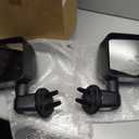 Driver & Passenger Side Mirror Compatible with Jeep Wrangler 2007 2008 2009 2010 2011 2012 2013 2014 2015 2016 2017 Manual Folding Non-Heated Door View Mirrors Black 1 Pair Set, Driver and Passenger