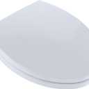 TOTO SoftClose Slow Close Elongated Toilet Seat and Lid, Cotton White - SS114#01