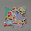 Animal Parade Party Banner with 12 Pcs Colorful Pennant Banner Flag, 10' Strand Including Excess Cord Animal Birthday Party Hanging Garland Decorations Baby Showers Supplies