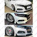 Front Bumper Lip Compatible with 2018-2020 Honda Accord, ACR JDM Style 5Pcs Air Dam Spoiler Splitter Chin Fits for EX EX-L LX SE Sport Touring Hybrid, Protection Body Kit (Platinum White Pearl)