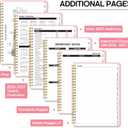 2026 Planner 8.5" x 11", Weekly and Monthly Calendar Planner Book, January 2026 - December 2026, Hardcover Spiral Planner with Monthly Tabs, Notes Pages, Perfect for Women & Men, A4 - Pink