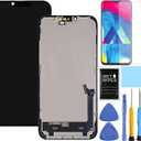 for iPhone 14 Screen Replacement for iPhone 14 Screen Replacement kit for iPhone 14 LCD Display digitizer A2649 A2881 A2884 A2883 A2882 Touch Screen Assembly with Repair Tools 6.1 inch Black