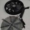 Powerful Circular 12-Inch 30cm X 4cm AC 115V Industrial Fan with Speed Controller - 730CFM High Airflow - Ideal for Workshops, Greenhouses, Server,Inverter