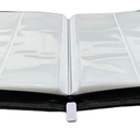 9 Pocket Trading Card Zip Binder Album - 360 Side Loading Pockets - Premium 20 White Pages