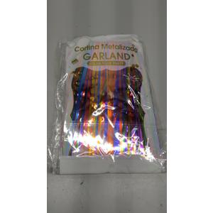 4P Metallic Foil Fringe Banner Tinsel Table Skirts for Rectangle Tables Backdrop Tinsel Banner Garland Curtains for Parade Floats Wedding Graduation Anniversary Birthday Parties Decoration (Black)
