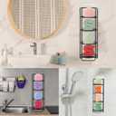 2 Pcs 4 Tier Shower Caddy Bar Soap Holder Self Draining Soap Dish Caddy Stainless Steel Holder for Shampoo Wall Mounted Soap Holder for Bathroom and Kitchen Sink Accessories, No Drilling