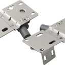 1 Pair Hinges Stainless Steel Hydraulic Cabinet Door Hinge Damper Buffer Soft Silent Closing Suitable for All Kitchen Cabinet Furniture