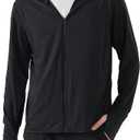 Locachy Men's UPF 50+ Sun Protection Outdoor Lightweight Full Zip Hoodie Jacket Long Sleeve Fishing Hiking Performance Shirt, Size S