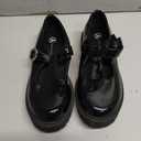 MIXIN Girls Mary Janes Chunky Platform School Uniform Dress Shoes Comfortable T-Strap Loafers for Little/Big Kids, 12