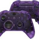 eXtremeRate Full Set Shell Buttons for Xbox One Elite Series 2 Controller, Clear Atomic Purple Replacement Faceplate Back Plate Bottom Shell Case with Buttons for Xbox Elite Series 2 Core Controller