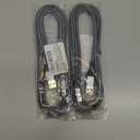 Durcord USB C Charger Cable, 2Pack 3ft Fast Charging 3 Feet USB Type C Cord Cable, 3 Foot Type C Charger Premium Nylon Braided USB Cable Compatible with iPhone 15 Pro/Plus/Max/Android/Phone/Pad-Silver