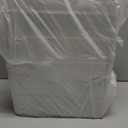 Pack Of 4 Linus Multi-Purpose Storage Bin with Handles for Kitchen, Pantry, Cabinet, Nursery, Crafts - 12" x 10" x 8", Clear