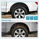 ALMULOO Rear Wheel Liner Guard Compatible with 2021-2025 Ford F150 Except Raptor, Either 2WD or 4WD Plastic(PE) Black Replacement RL3Z-9927886-B Rear Wheel Well House Liner 2PCS