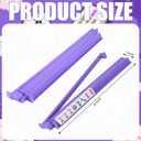 4 Pcs 18.7 Inch Purple Acrylic Mahjong Tile Racks with Pushers for Game Night American Mahjong Racks Tile Set for Mah Jong Lovers and Beginners