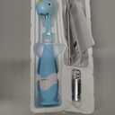 Papablic Toddler Sonic Electric Toothbrush Kids for Ages 1-3 Years, Baby Electric Toothbrush with Cute Dino Cover and Smart LED Timer, 4 Brush Heads (Debby)