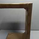 Solid Wood C Shaped Sofa Side Table, Small End Table for Couch, Modern Simple Narrow Table for Small Spaces, Mini Coffee Table for Living Room, Bedroom, Bedside (Walnut)