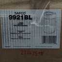 Safco Open Top Trash Can, 14 Gallon Stainless Steel, Modern Garbage Can for Indoor Use, Black