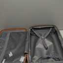 Kono Airline Approved Carry On Luggage, 20inch Expandable Lightweight Hardshell Suitcase with TSA Lock, (Cream Brown)
