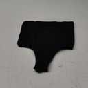 Tummy Control Thong Shapewear for Women High Waist Shaping Underwear Seamless Body Shaper Panties Girdle (Large, #2 Black Thong(high Rise))