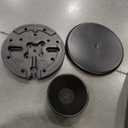 ower Holder Stand Metal Matte Black Stand with Wooden Element, Decorations fof Home, Wedding, Party