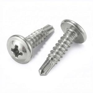 #8 x 3/4''(100 Pack) Truss Head Sheet Metal Self-Tapping Screws Phillips Head High-Strength Quick Tapping Screws, 410 Stainless Steel