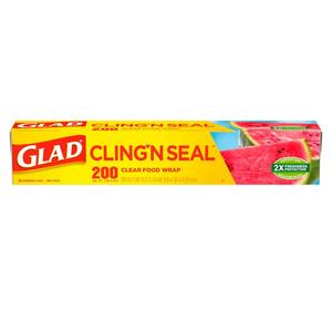 Glad Cling Plastic Wrap, 400 Square Foot Roll, 400 Sq Ft (Pack of 2)