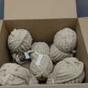 HOMBYS Khaki Chunky Chenille Yarn for Crocheting, Bulky Thick Fluffy Yarn for Knitting, Super Bulky Chunky Yarn for Hand Knitting Blanket, Soft Plush Yarn, 8 Jumbo Pack (27 yds,8 oz Each Skein)