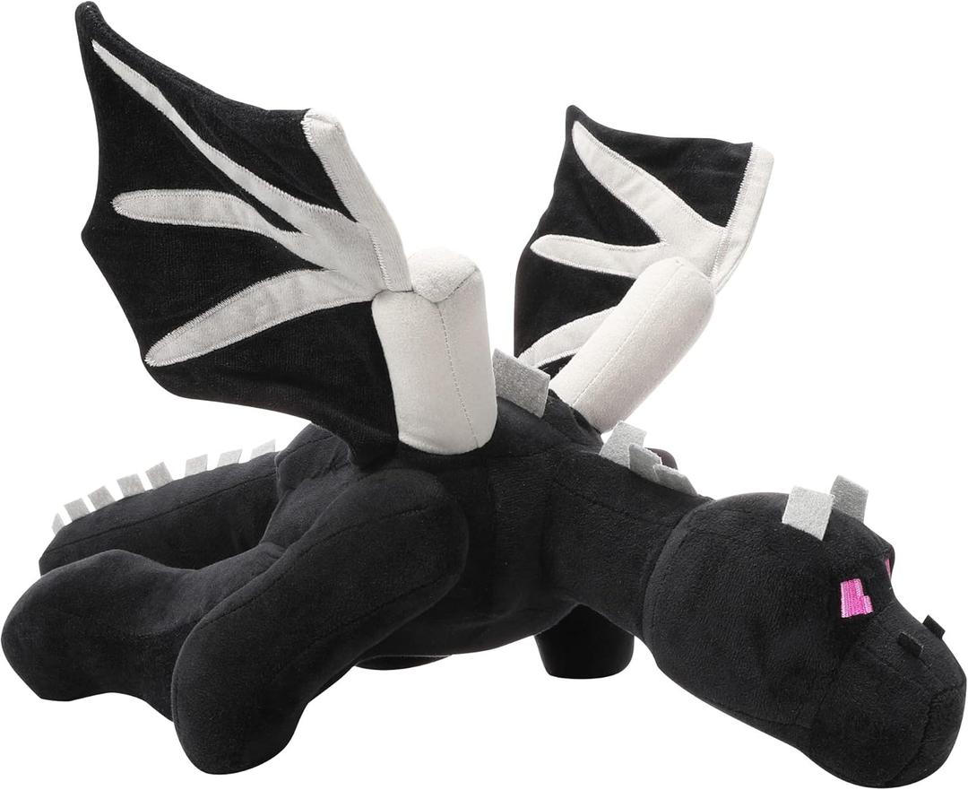 Black Dragon Plush 23.7 in 60 cm Stuffed Animal Toy Pillow Character Dolls Birthday Festival Present for Kids