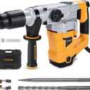 Hoteche 1-9/16-Inch SDS Max Rotary Hammer Drill - 12.5A 3 Funtions Heavy Duty Demolition Hammer for Concrete Drilling with Drill Bit, Chisel and Carrying Case