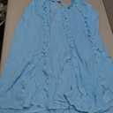 Womens Sexy Summer Dresses Halter Neck Plus Size Long Maxi Dress Casual Floral Beach Sun Dresses with Pockets (Blue, M)