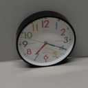 Kids Wall Clock, 7.5 Inch Small Modern Wall Clocks Battery Operated, Silent Non-Ticking Analog Classic for Office, Home, Bathroom, Kitchen, Bedroom, School