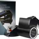 Cheese Grater with Handle, Rotary Cheese Grater,Vegetable, Chocolate, Hard Cheese & Nut Grater, Black