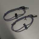 AINOPE USB C to USB C Cable 60W 2Pack 6.6ft C to C Cable Fast Charging Type C Charger Fast Charging Right Angle Sideways Phone Charger USBC - USBC for iPhone 17 Pro Max 16 Accessories Samsung S25 iPad (Grey)