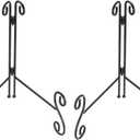 uxcell 2pcs 10 Inch Plate Stand for Display, Iron Decorative Plate Holders Folding Display Stand Easel for Books, Platter, Photo Picture Frame, Tabletop Art, Black