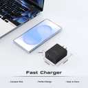 45W Super Fast Charger USB C, 2-Pack Dual Port Type C Charger Fast Charging,with 10/10FT Cable&Cord for Samsung Galaxy S25 Ultra/S24 Ultra/S23/S22/S21/S20+, iPhone16/15