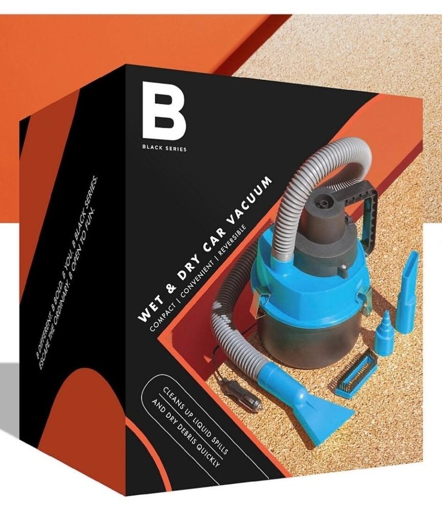 Black Series Multifunction Wet & Dry Auto Vacuum Portable Black/Blue NIB