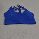 RUNNING GIRL Sports Bras for Women, High Support Strappy Blue Running Sports Bra (3111 Royal Blue M)