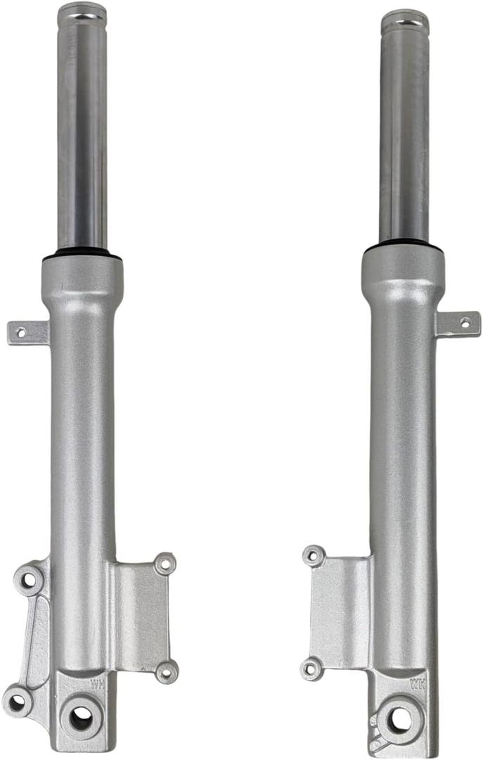 RedCap Front Shock Absorbers Forks Set for 50cc 150cc Scooter Moped TaoTao VIP MaxPower 150, PowerMax 150cc Roketa GY6 Scooter Moped 452mm (Silver)