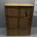 Clear Acrylic 2 - Tier End Table/Nightstand,23" H Sleek and Durable Bedside Storage. Ideal for Bedrooms, Living Rooms, and Modern Interiors. A Perfect Choice as a Bedside Table or Sofa Side Piece.