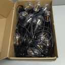 Outdoor String Lights LED Patio-Light - 100Ft Outside Waterproof Dimmable Porch Lights with Remote Shatterproof S14 Bulbs Outside Hanging Light Connectable Lighting for Gazebo Backyard Bistro Pergola