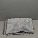 Velvet Couch Cover, Faux Fur Sofa Covers, Non-Slip Plush Couch Cover Furniture Protector (Light Grey,36"x82"/4-stear Cover)