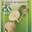 Hillman AnchorWire Brass-Plated One Piece Quick Hanger 60 lb. 3 pk Brass Pack Of 3