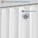 N&Y HOME Fabric Shower Curtain Liner 60 x 72 inches Bath Stall Size, Hotel Quality, Washable, Water Repellent, White Bathroom Curtains with Grommets, 60x72