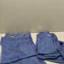 DONREN Dark Blue Sheer Curtains 84 Inches Long for Bedroom - 2 Pack Eyelet Top Voile Semi Sheer Drapes See Through Window Curtains for Living Room Navy Blue