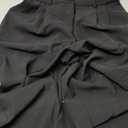 FUNYYZO Women's Wide Leg Pants High Elastic Waisted in The Back Business Work Trousers Long Straight Suit Pants, Large