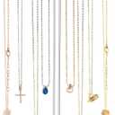 3 x OAOLEER Acrylic Necklace Holder Stand, Rotating Jewelry Organizer Display Tree Hanger Rack with 36 Hooks for Necklaces, Chain, Pendant, Bracelets, Ring (Tall 15.7 In)