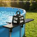 Pool Bar for Above Ground Pool Accessories, 42.4"x8.6", Heavy Duty
