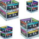 10 Pcs Retro Cassette Tape Candy Boxes for Party Decorations Music Theme Centerpieces Cookie Storage Buckets for Birthdays and Events