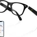 AI Smart Translation Glasses, Noise Reduction & Anti-Blue Light, Powered By GPT, Support 110+ Languages Multi-Functional Translator Glasses, Unisex Audio Bluetooth Glasses for Work, Game & Reading