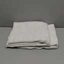 YoungsTex Linen Semi Sheer Curtains 63 Inch Length for Living Room Windows, Ivory White Light Filtering Drapes with Rod Pocket Back Tab Natural Textured for Bedroom, 52 X 63 Inch